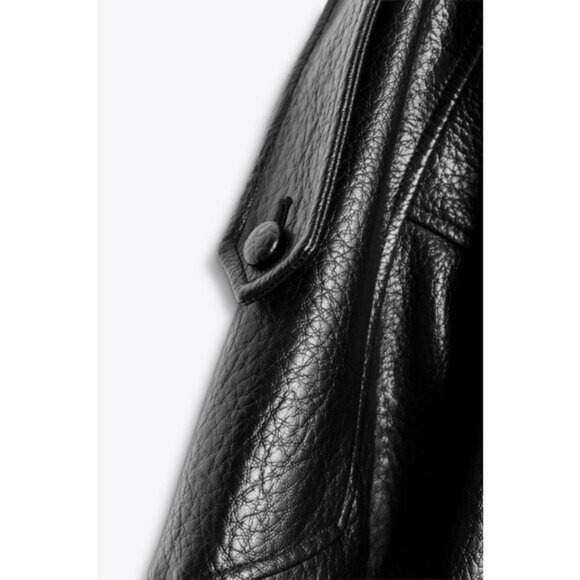 ZARA FAUX LEATHER JACKET - Picture 11 of 11